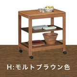 カリモク ワゴン AS6116 キャスター付き オーク材 補助テーブルにも シンプル モダン 国産 karimoku