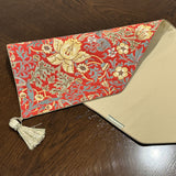 テーブルランナー MORRIS ウィリアムモリス イチゴドロボウ 35x240Vcm いちご泥棒 川島織物セルコン HN1711-97