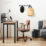 カリモク デスクチェア XW3301 オーク材 合成皮革張り ワークチェア シンプル 回転椅子 キャスター 国産 karimoku