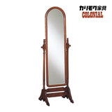 コロニアル カリモク 姿見 AC7177NK スタンドミラー 自立 木製 ブナ材 角度調整 アンティーク 国産 karimoku