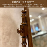 コロニアル カリモク 姿見 AC7177NK スタンドミラー 自立 木製 ブナ材 角度調整 アンティーク 国産 karimoku