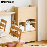 カリモク マルチラック SS0429MK モカブラウン色 ランドセルラック リビング学習 学習机 デスク 子供用 収納 国産 キャスター付き