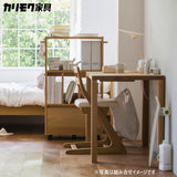カリモク マルチラック SS0429MH モルトブラウン色 ランドセルラック リビング学習 学習机 デスク 子供用 収納 国産 キャスター付