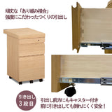 カリモク ワゴン ウォールナット 幅40.8cm ボナシェルタ ST0057XR デスク奥行60cm用 シンプル モダン キャスター付 国産