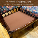 コロニアル カリモク ソファ 2人掛け おしゃれ WC4702 B 幅123cm コンパクト カントリー 国産 karimoku カリモク