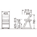 カリモク 学習椅子 XT0901 モカブラウン色 オーク材 デスクチェア 子供椅子 キャスター付 安心安全 国産 karimoku