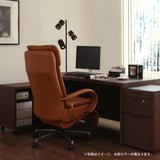 カリモク 本革張り リクライニング デスクチェア XU7720H モルトブラウン色 リーベル革 ガス昇降 在宅ワーク 安心の国内生産 karimoku