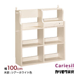 カリモク マルチシェルフ QJ3607MY シアーホワイト カリーシル カントリー 幅100cm かわいい スリム 安心 国産 karimoku