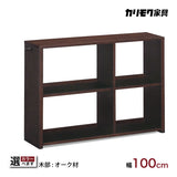 カリモク 書棚 100cm オープン QS3586 オーク5色 ユーティリティプラス コンパクト シェルフ ラック 本棚 国産 karimoku