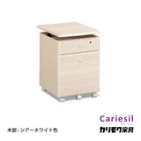 カリモク デスクワゴン SJ0107MY シアーホワイト 昇降式 カリーシル カントリー 幅41.4cm 可愛い 安心 国産 karimoku