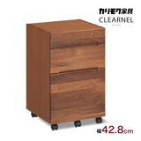 カリモク ワゴン クリアネル SW8000XR 幅42.8cm 奥行44.9cm ウォールナット材 CLEARNEL シンプル モダン ワークスペース 国産
