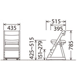 カリモク 学習椅子 XT0901 ピュアオーク色 オーク材 デスクチェア 子供椅子 キャスター付 安心安全 国産 karimoku