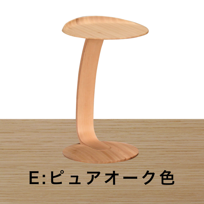 カリモク サイドテーブル TU0102／000 高さ66cm オーク材 コの字型 