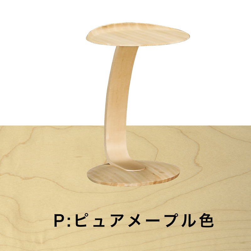 カリモク サイドテーブル 丸テーブル TU0107 高さ62cm ウォールナット チェリー メープル コの字型 ソファテーブル 国産 机 おしゃれ 木製 karimoku