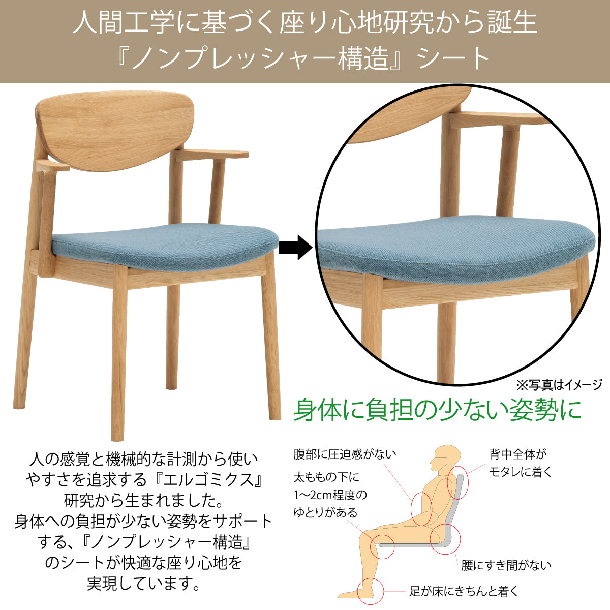 カリモク ダイニングチェア CW5601 ちょい肘モデル 肘小椅子 オーク材 布張り マハラム生地ゆったり食堂椅子 安心 国産 karimo –  株式会社エーアイディー