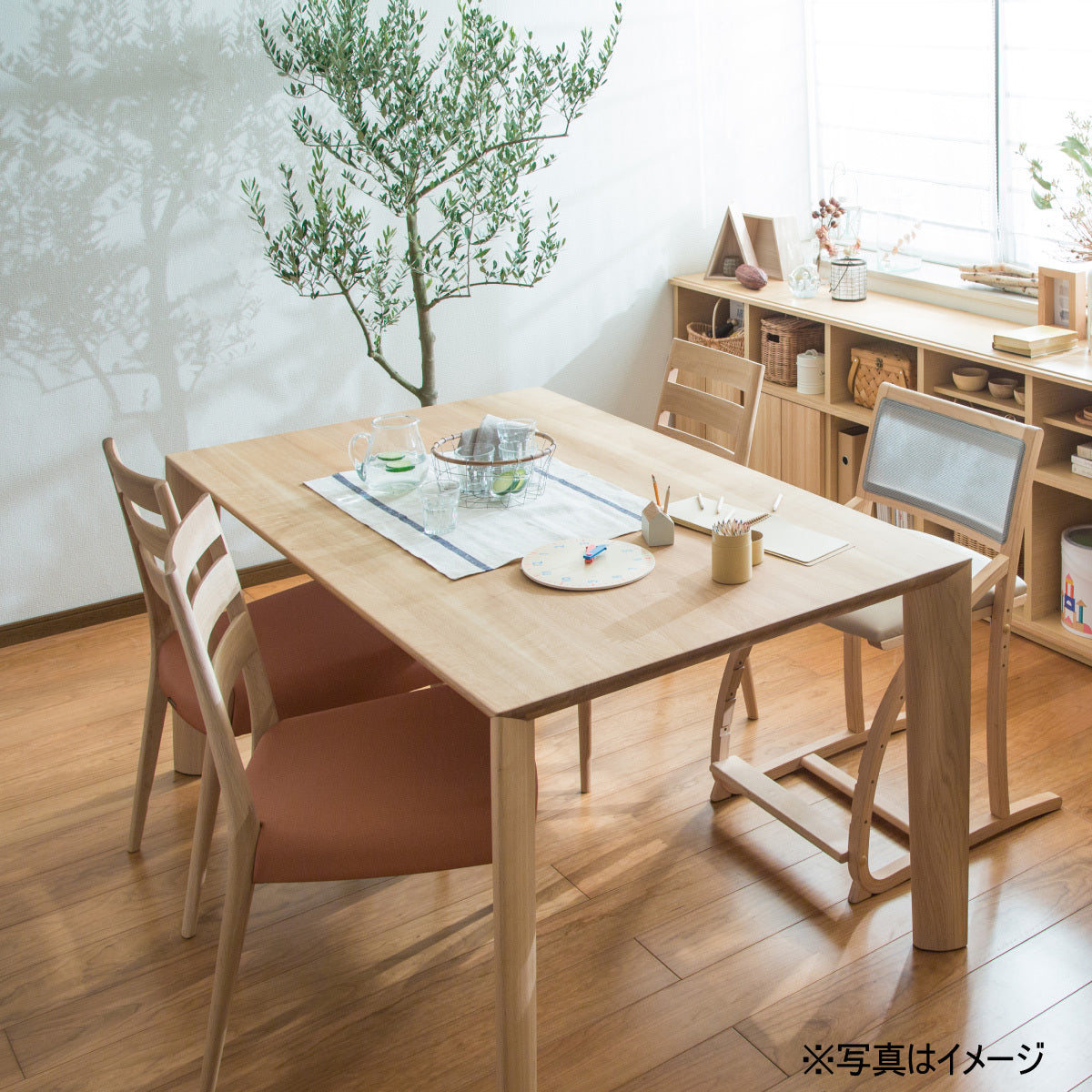 カリモク　ダイニングテーブルセット　DU5205 チェリーナチュラル　4脚 karimokutokuyaku_du5205_13_120